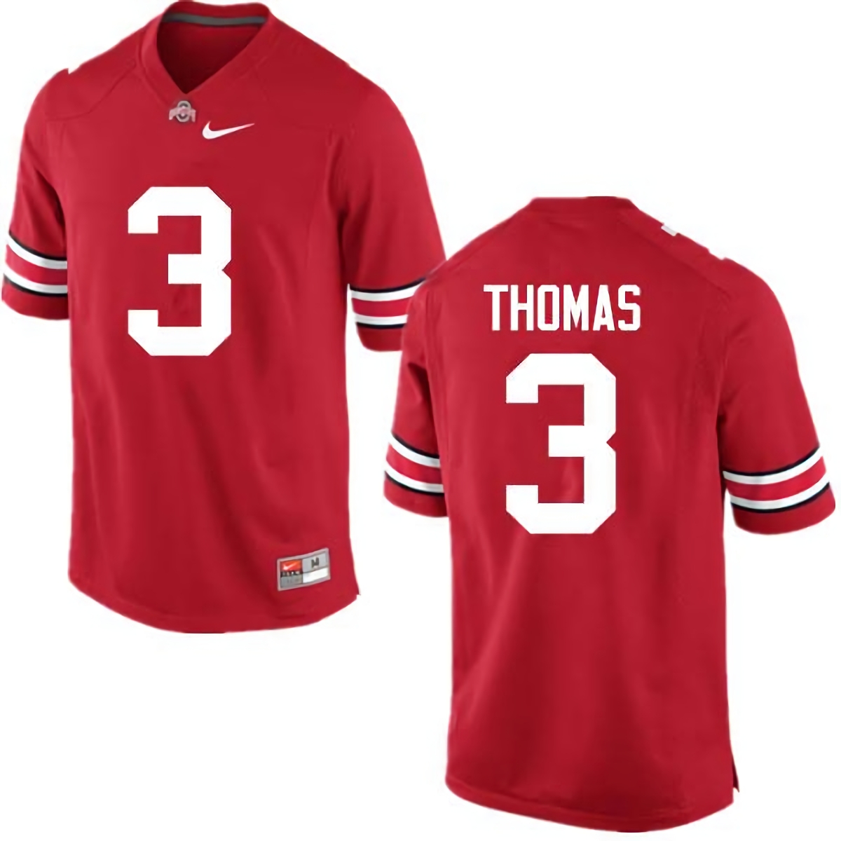 Michael Thomas Ohio State Buckeyes Men's NCAA #3 Nike Red College Stitched Football Jersey QAL4256ZD